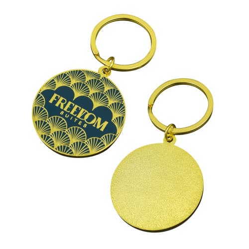 Hard-Enamel-Keyrings (24k Gold)